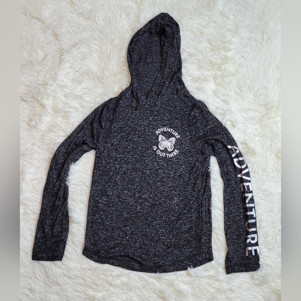 NWOT Girls Jumping Beans 6x Active Pullover Hoodie Black